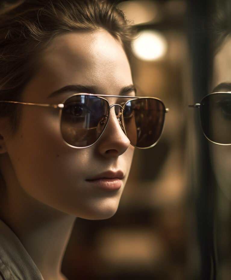 Young women in sunglasses exude confidence outdoors generated by artificial intelligence